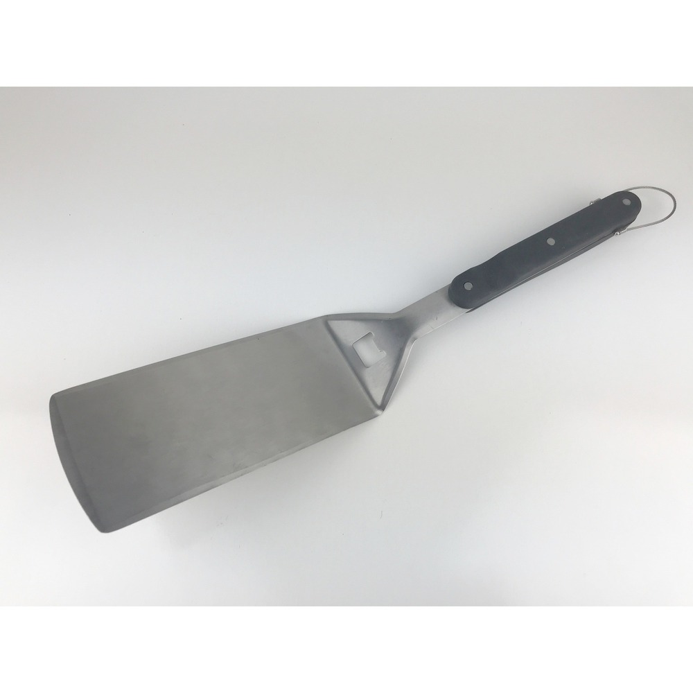 Stainless Steel Grill Spatula Commercial Grade Wide Metal Black Handle 18" L